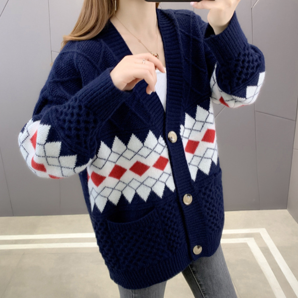 Stilla | Elegant Strikket Cardigan Til Damer