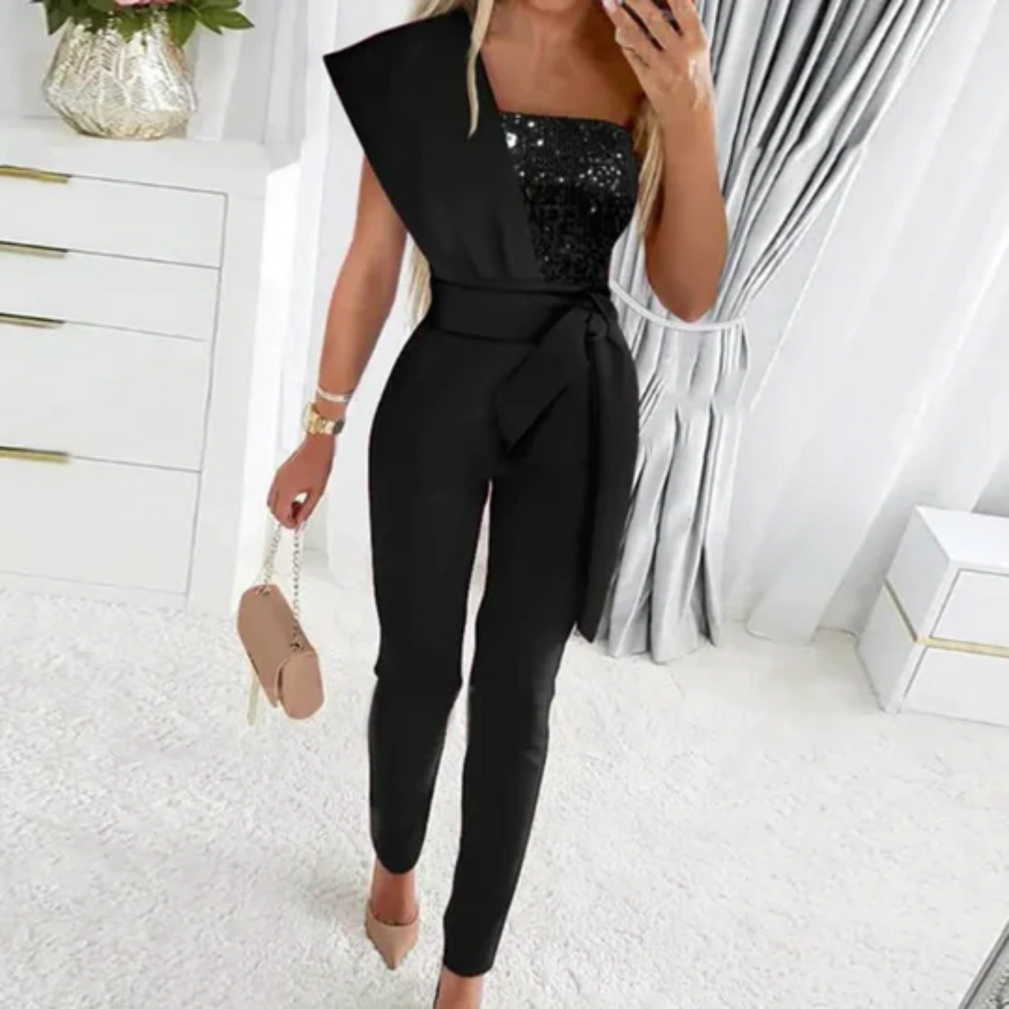Stilla | Glinsende Jumpsuit til kvinder