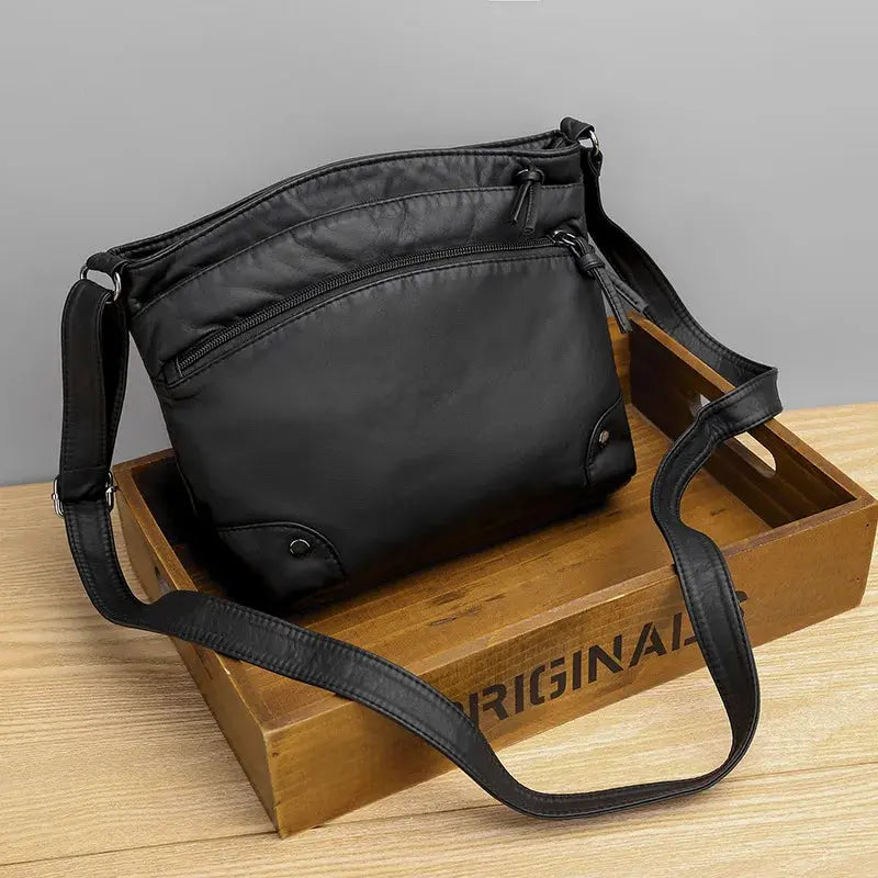 Stilla | Retro Charm Blød Læder Ant Tyver Messenger Bag