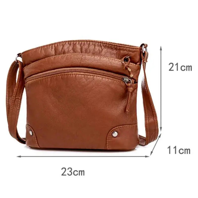 Stilla | Retro Charm Blød Læder Ant Tyver Messenger Bag