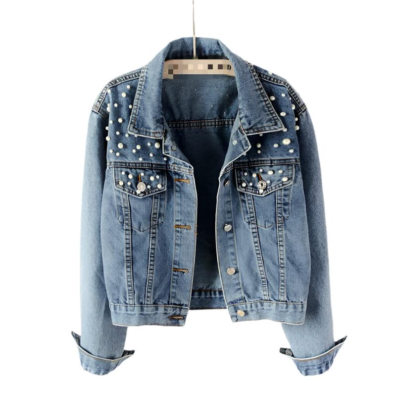 Stilla | Favorit Denim Med Elegant Perleudsmykning