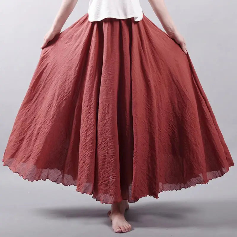 Stilla | Luftig maxi-nederdel til et afslappet look