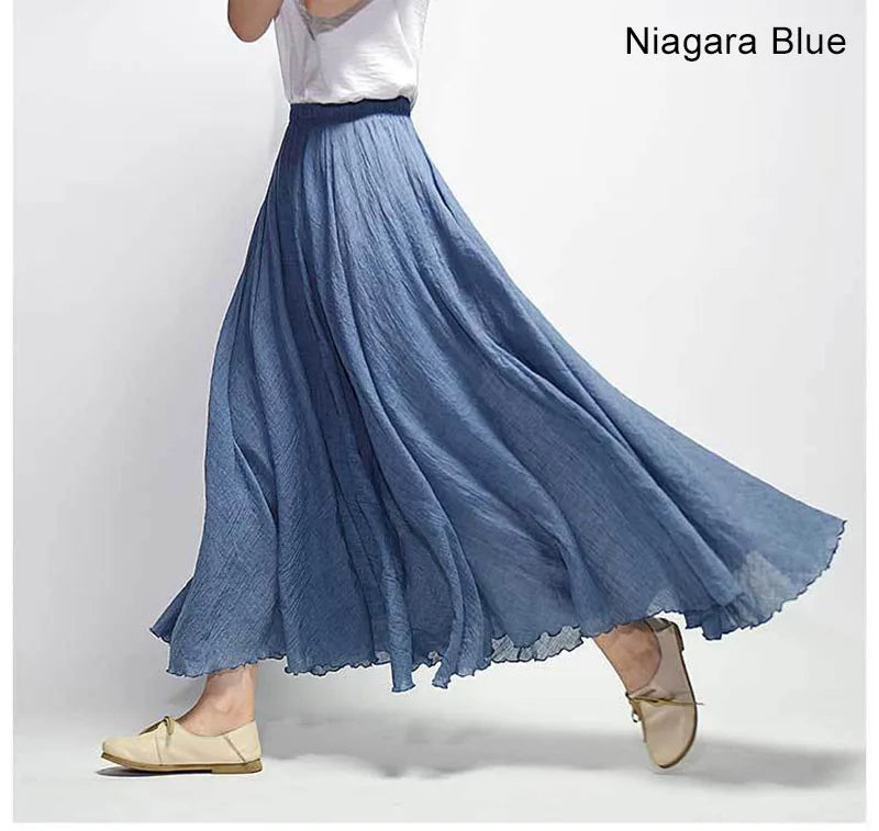 Stilla | Luftig maxi-nederdel til et afslappet look
