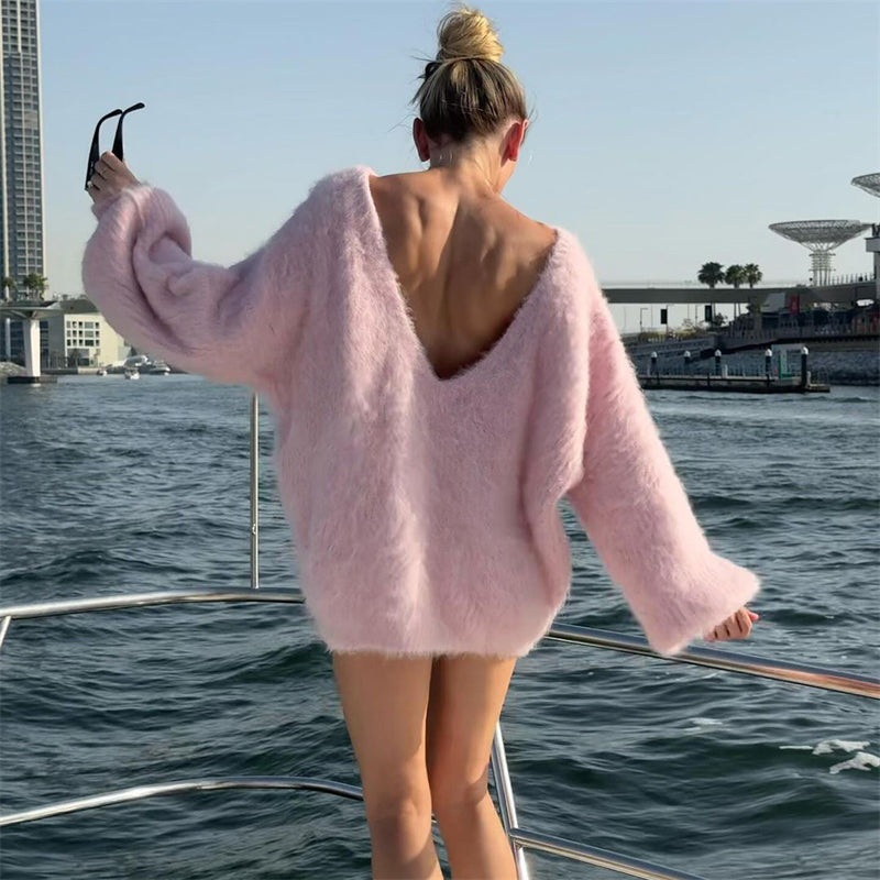 Stilla | Fuzzy Plus Size Strikkjole