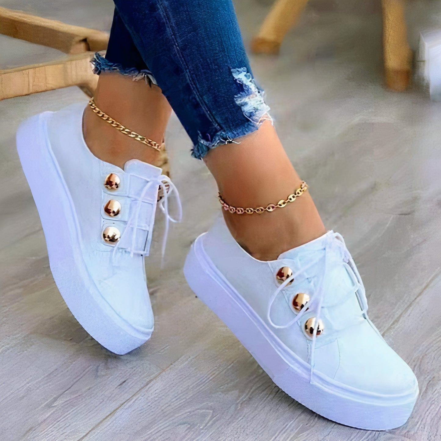 Stilla | Sneakers Med Plateau