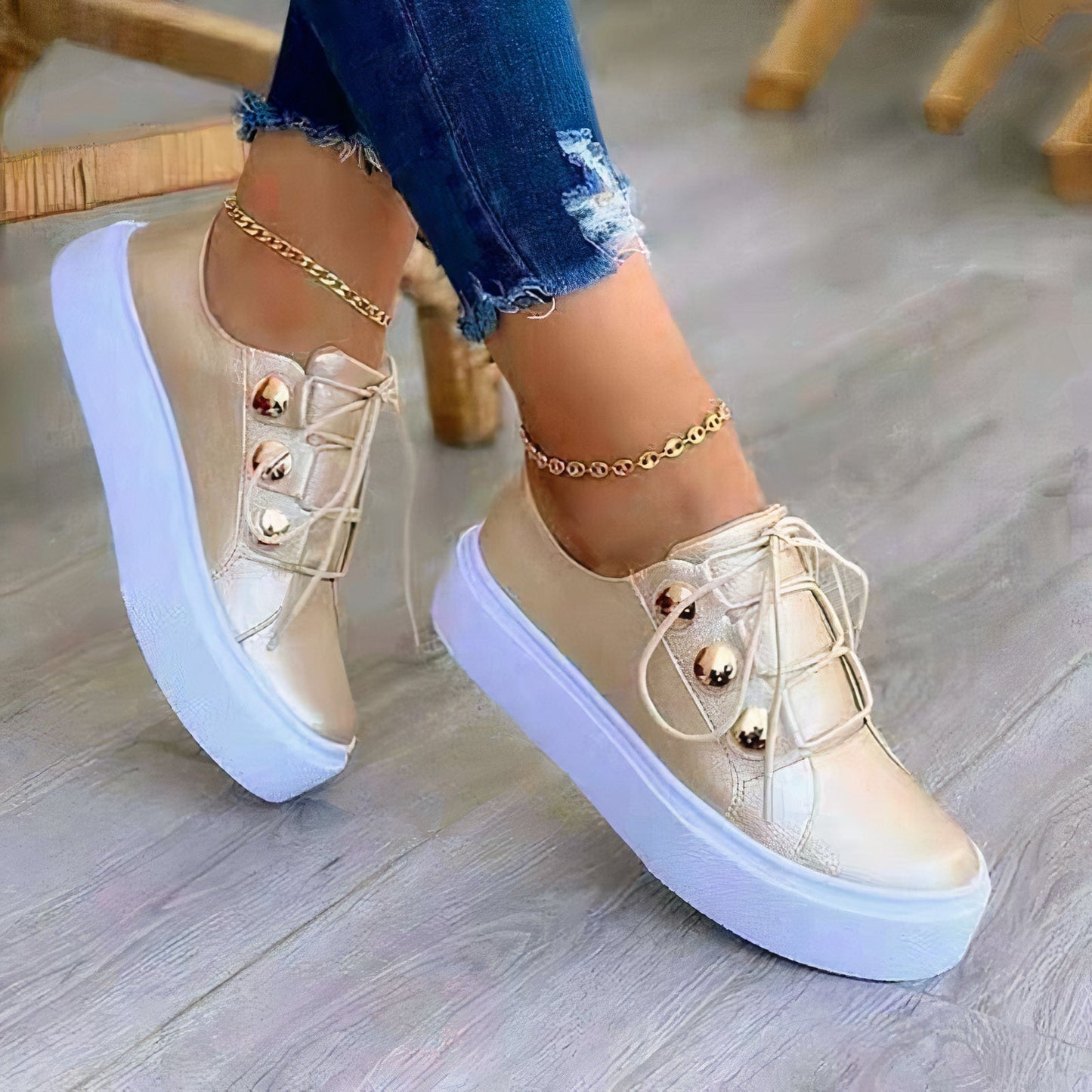 Stilla | Sneakers Med Plateau