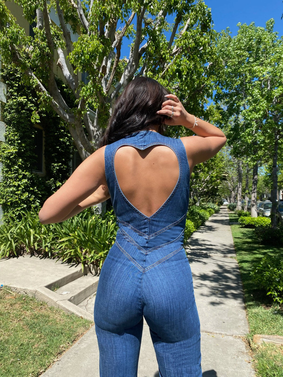 Stilla | Hjerteformet Ryg Lynlås Jumpsuit