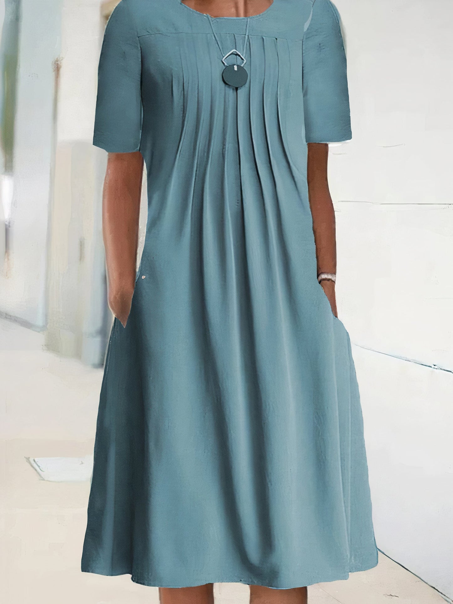 Stilla | Elegant Casual Party Midi Kjole