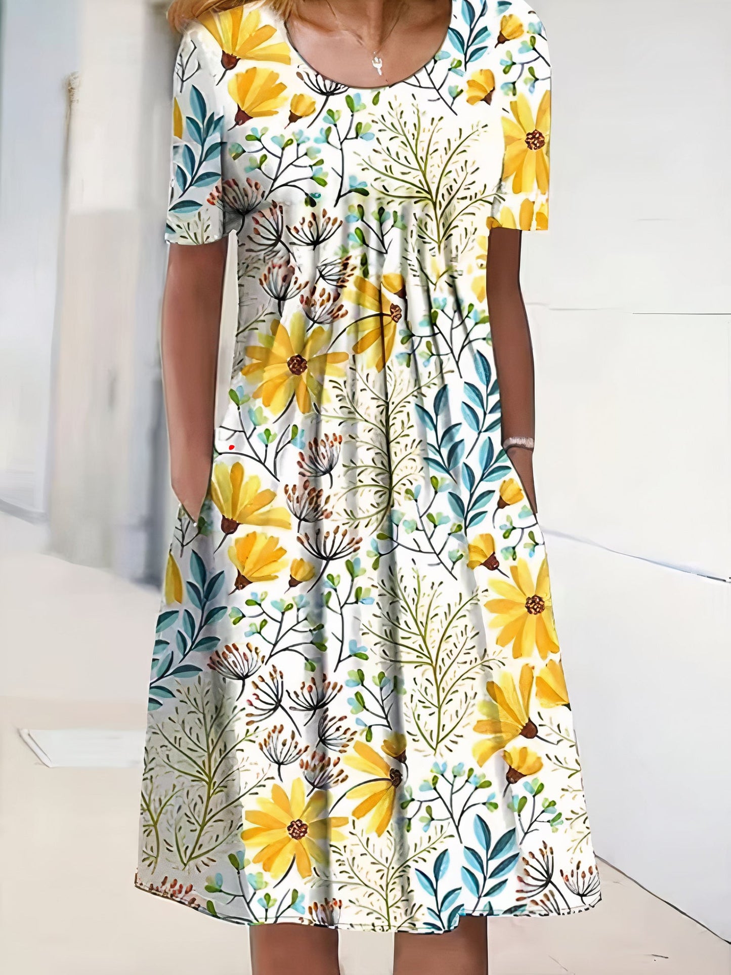 Stilla | Elegant Casual Party Midi Kjole