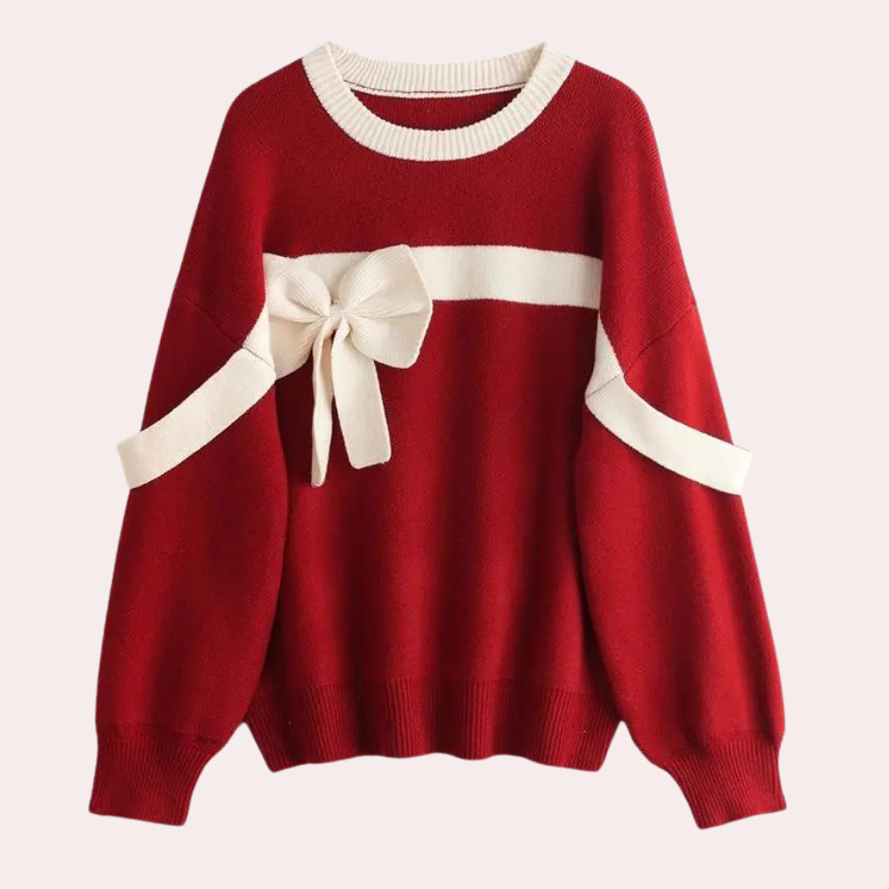 Stilla | Sofistikeret Sweater Med Sløjfedetalje Til Kvinder