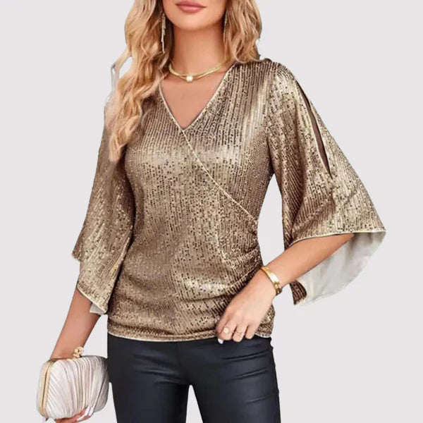 Stilla | Elegante og Behagelige Glitter-Top til Kvinder