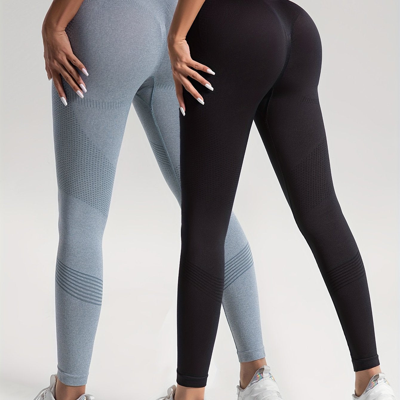 Stilla | Elegance Sæt Af 2 Prikkede Fitness Leggings Til Stilfulde Træninger