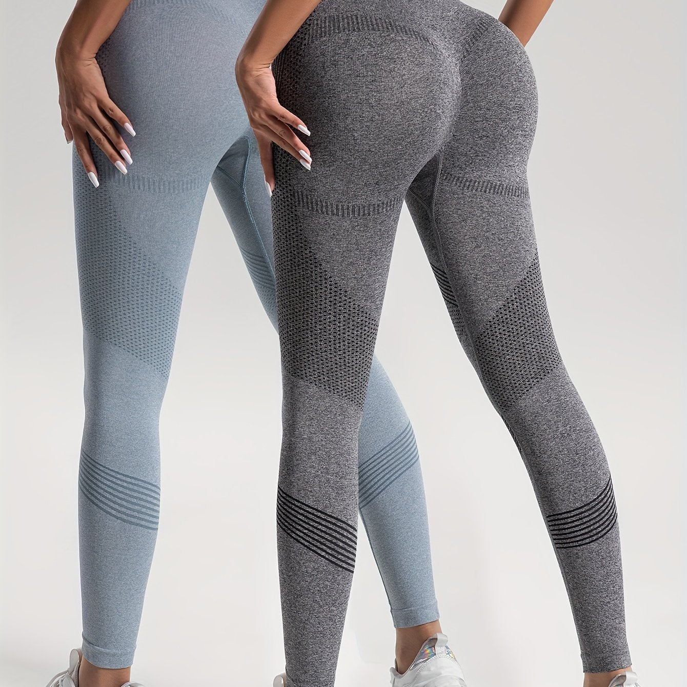 Stilla | Elegance Sæt Af 2 Prikkede Fitness Leggings Til Stilfulde Træninger
