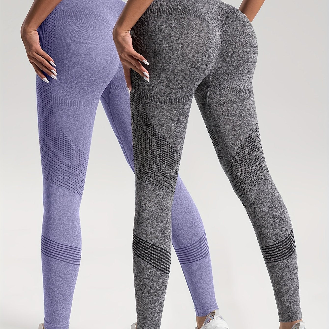 Stilla | Elegance Sæt Af 2 Prikkede Fitness Leggings Til Stilfulde Træninger