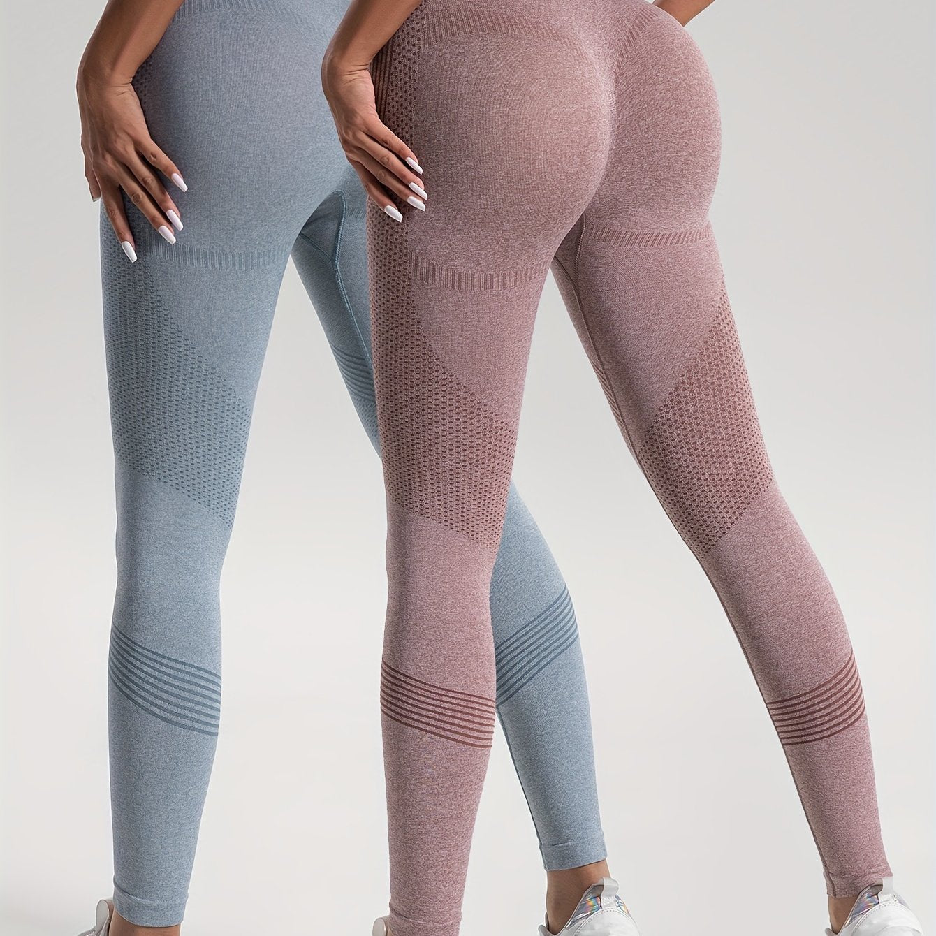 Stilla | Elegance Sæt Af 2 Prikkede Fitness Leggings Til Stilfulde Træninger