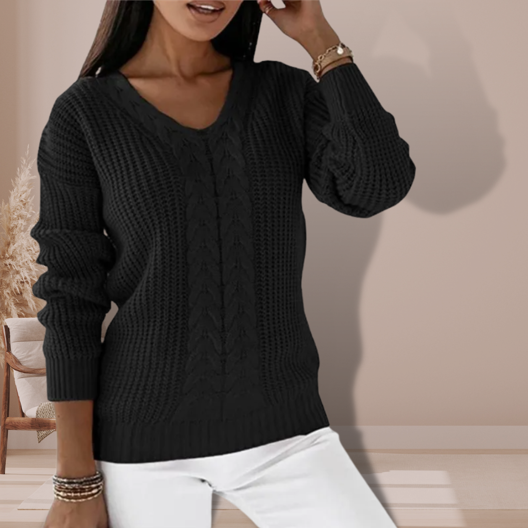 Stilla | Pullover I Fløjlsagtig Strik