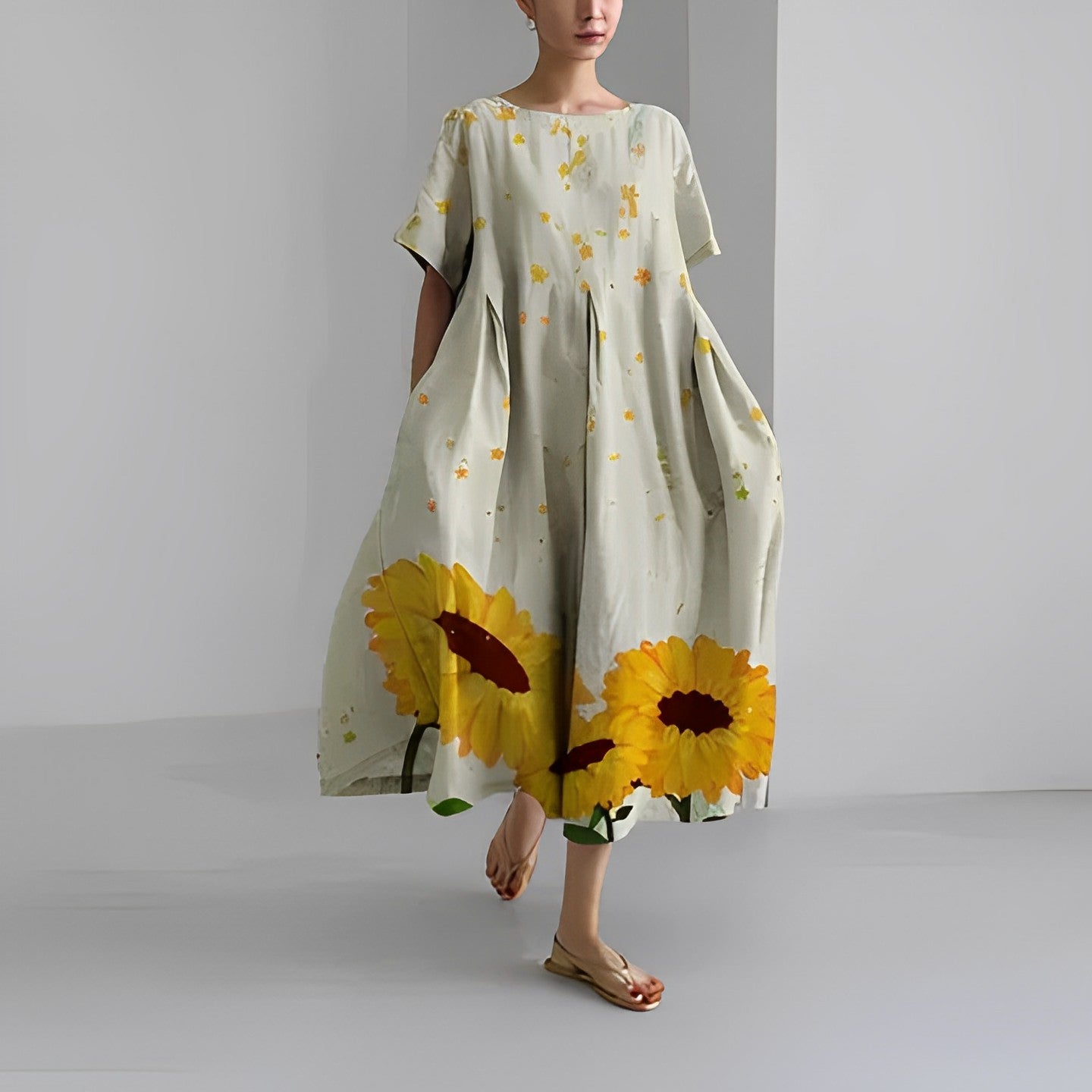 Stilla | Damekjole Blomster Boho Stil