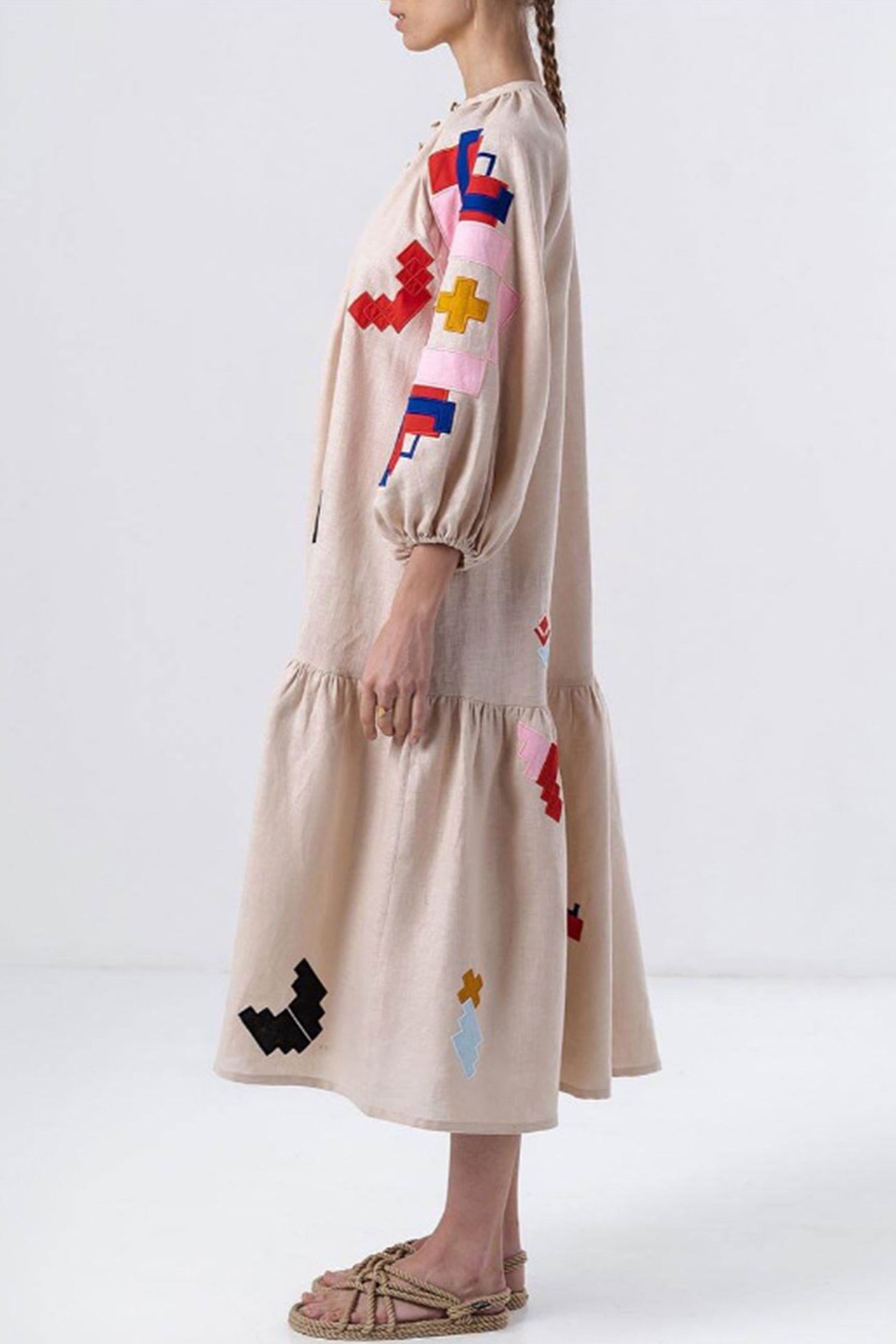 Stilla | Linnedragt med lanternesleeves