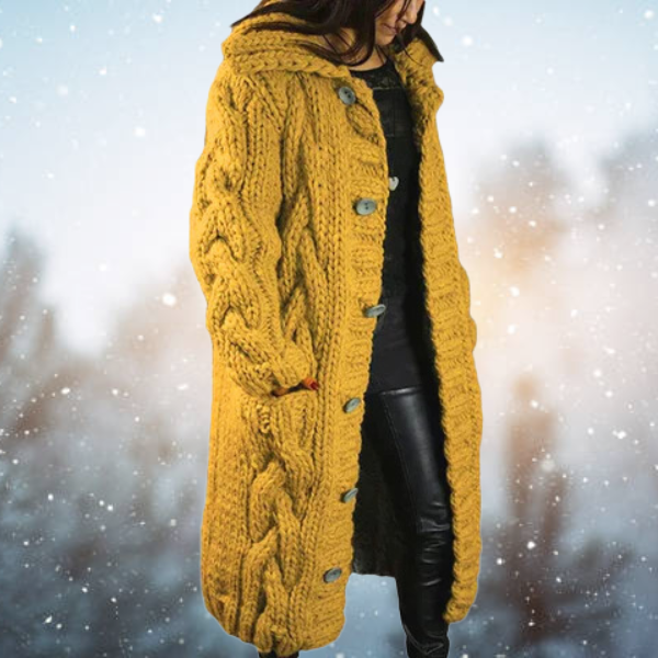 Stilla | Lang Strik Cardigan
