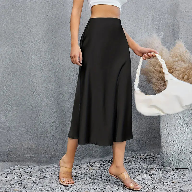 Stilla | Elegante Satin Nederdel