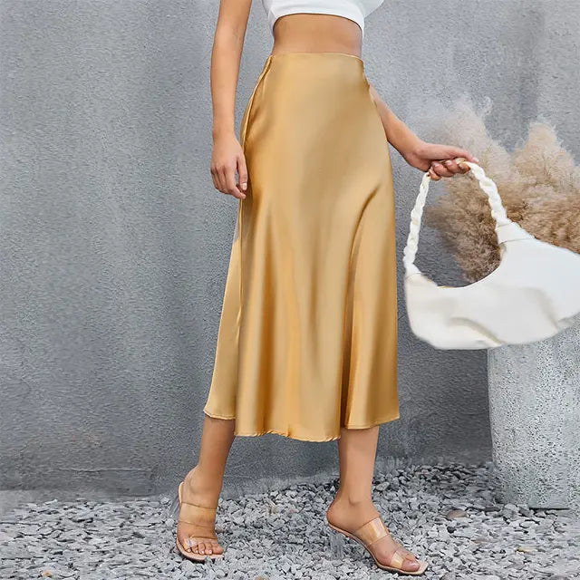 Stilla | Elegante Satin Nederdel