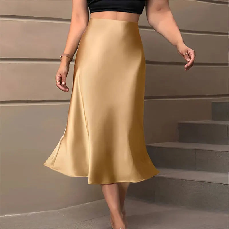 Stilla | Elegante Satin Nederdel