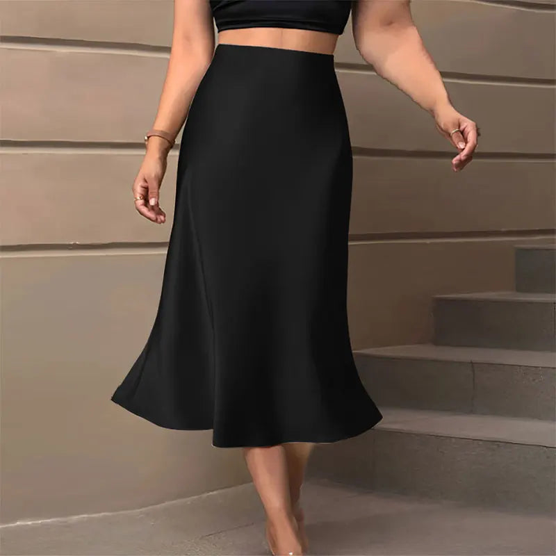 Stilla | Elegante Satin Nederdel
