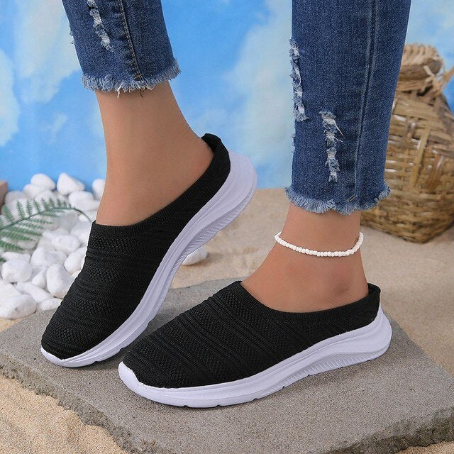Stilla | Ensfarvede Slip-on Flade Sko