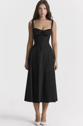 Stilla | Medium Floral Strapless Kjole