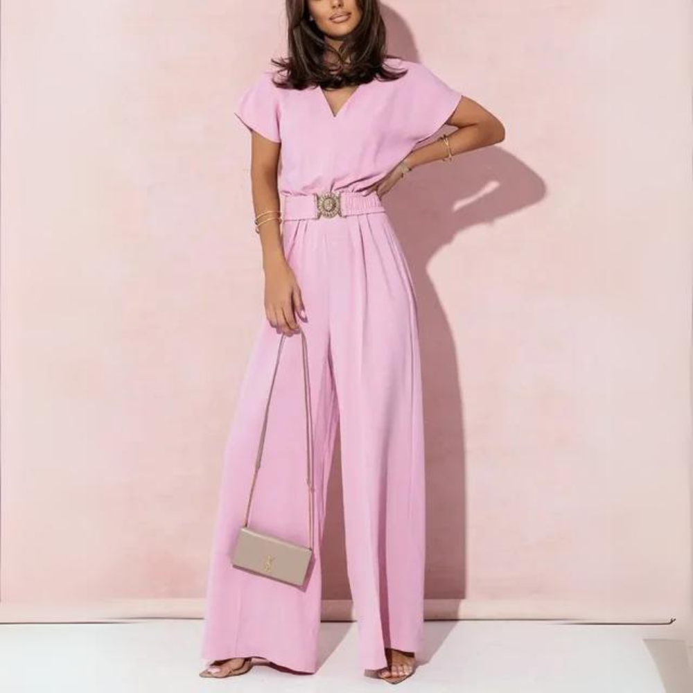 Stilla | Sommer Jumpsuit med Elegant Bælte