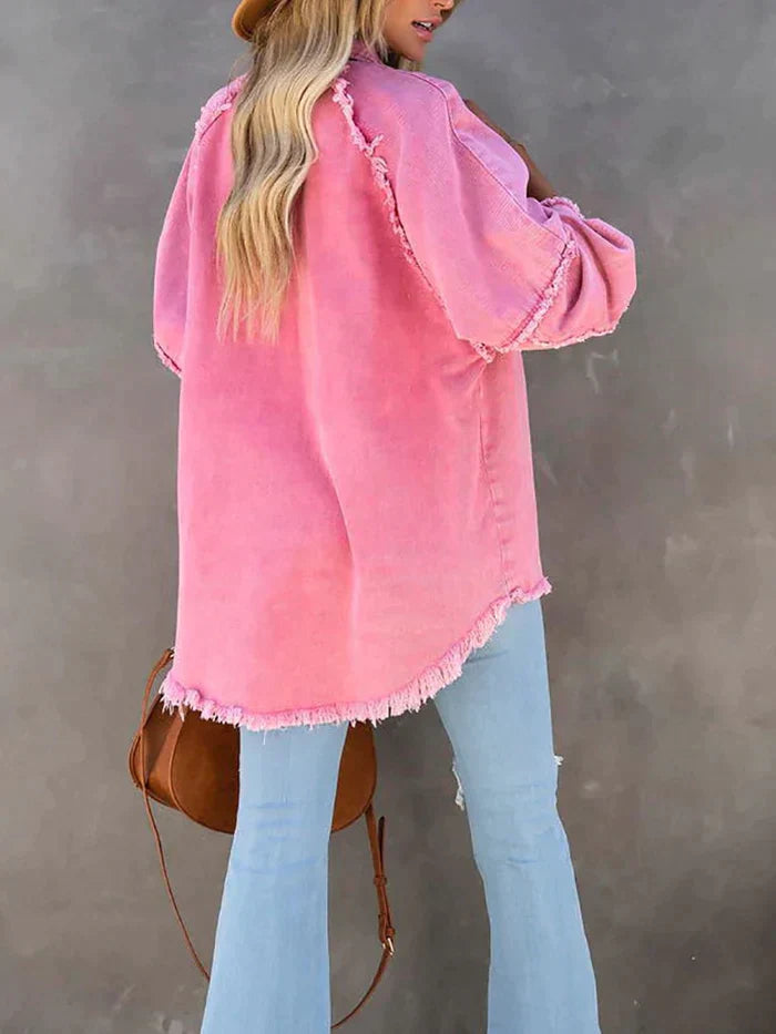 Stilla | Let jeansjakke med et brugt look