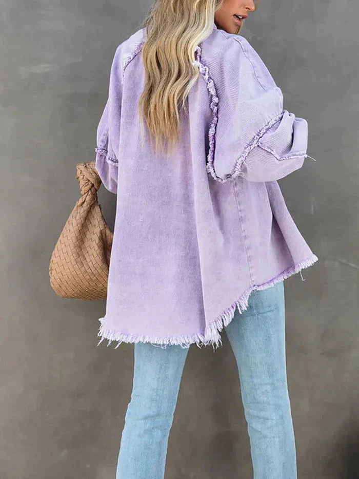Stilla | Let jeansjakke med et brugt look