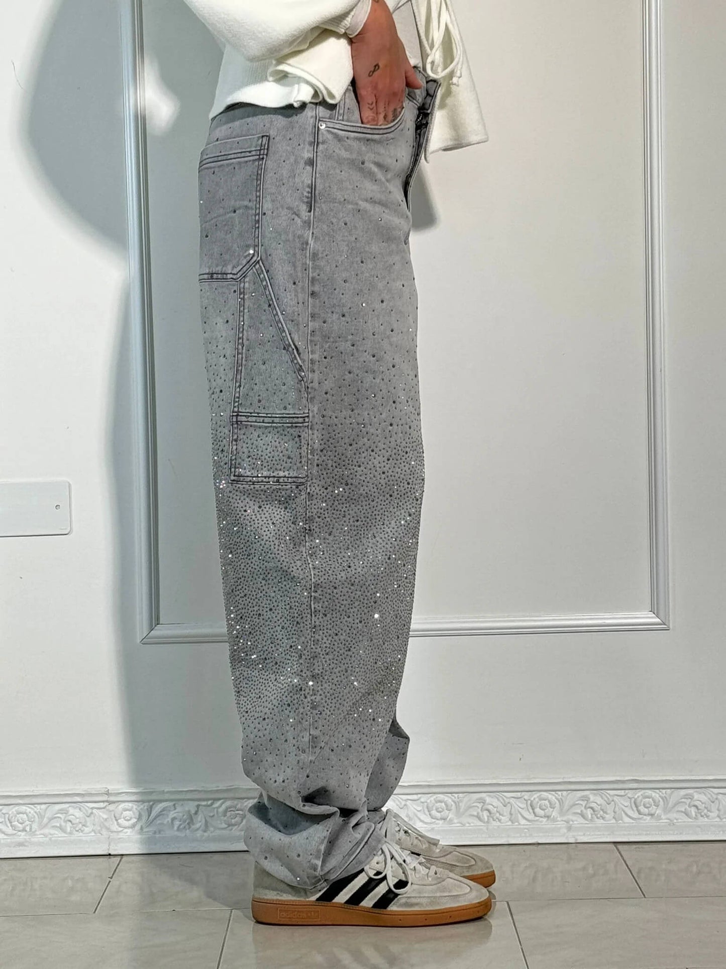 Stilla | Dekorativ Diamant Jeans
