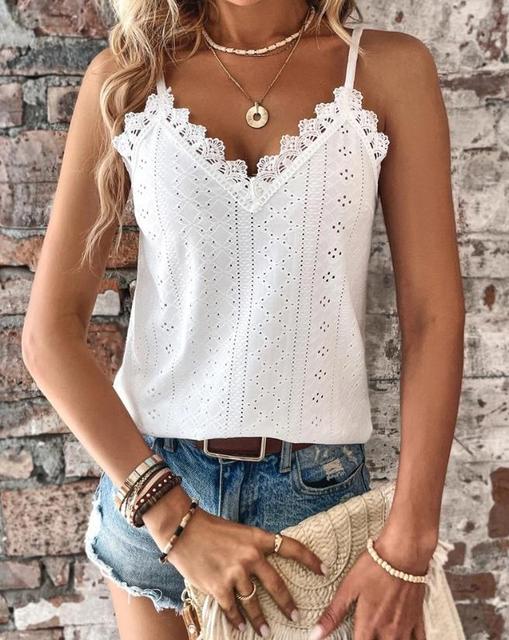 Stilla | V-hals Blonde Top