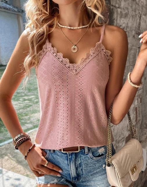 Stilla | V-hals Blonde Top