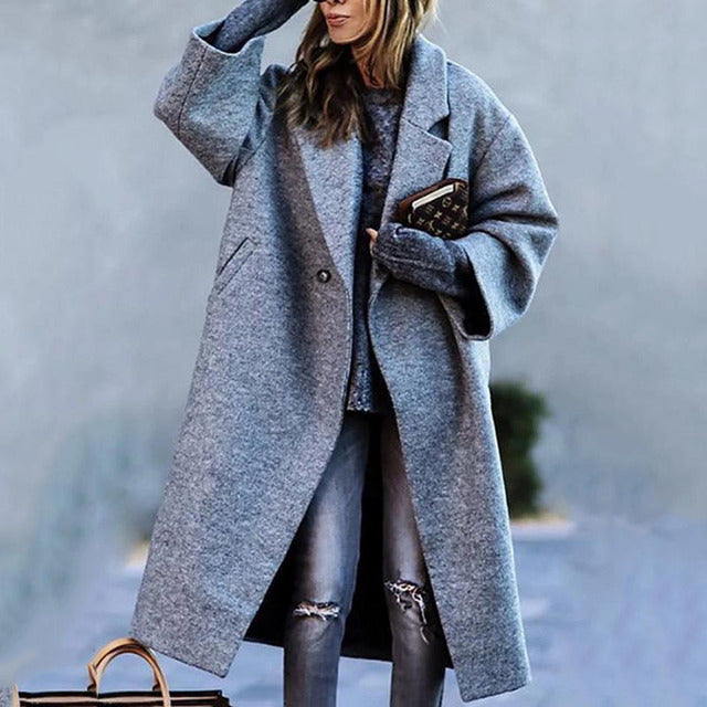 Stilla | Elegant Varm Uld Frakke