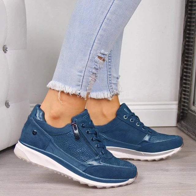 Stilla | Ortopædisk Sneakers Med Lynlås
