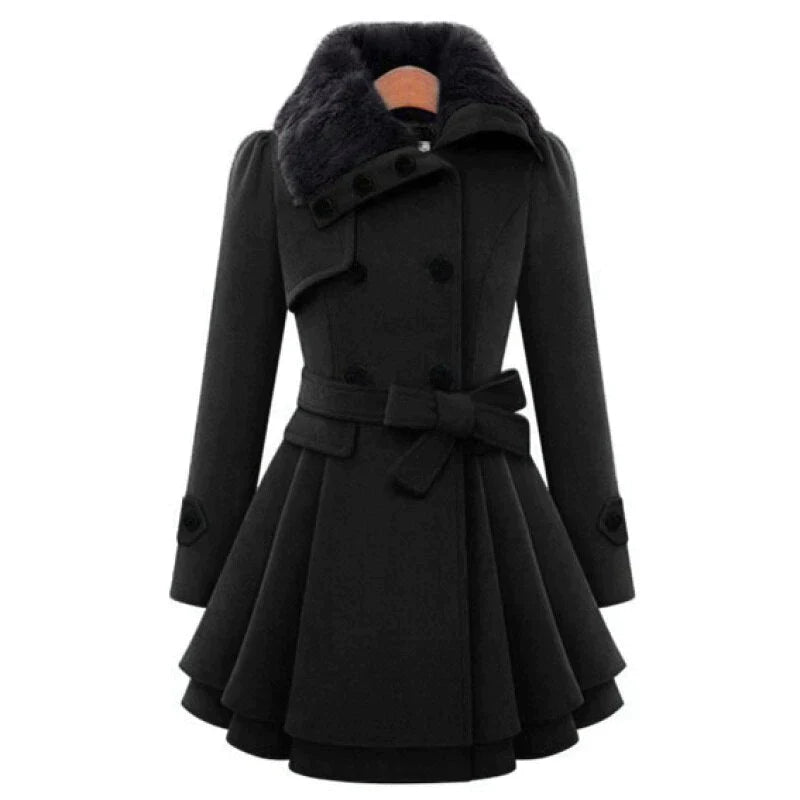 Stilla | Smart trenchcoat med vegansk pels