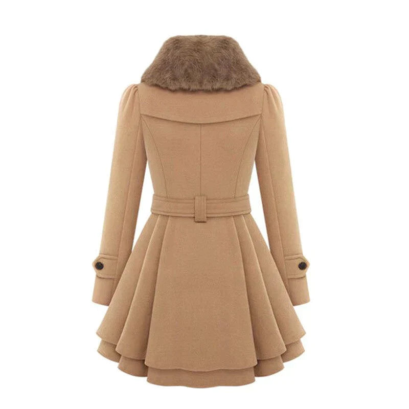 Stilla | Smart trenchcoat med vegansk pels
