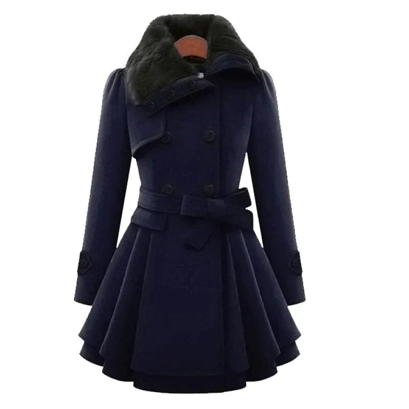 Stilla | Smart trenchcoat med vegansk pels