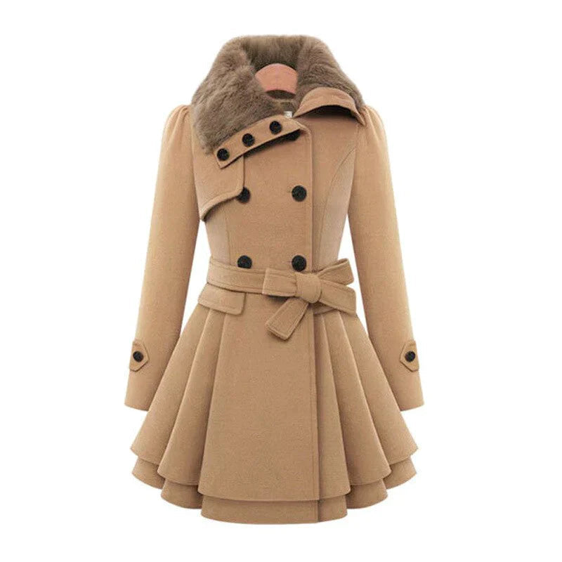 Stilla | Smart trenchcoat med vegansk pels