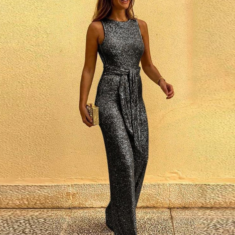Stilla | Dame Glitter Jumpsuit