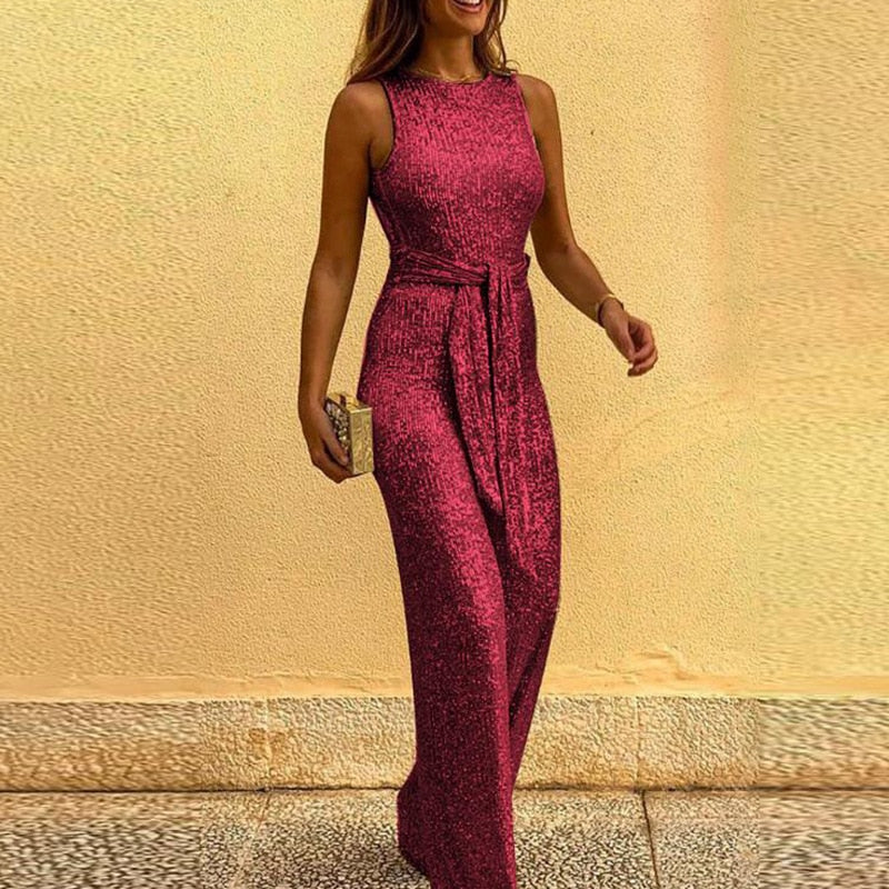 Stilla | Dame Glitter Jumpsuit