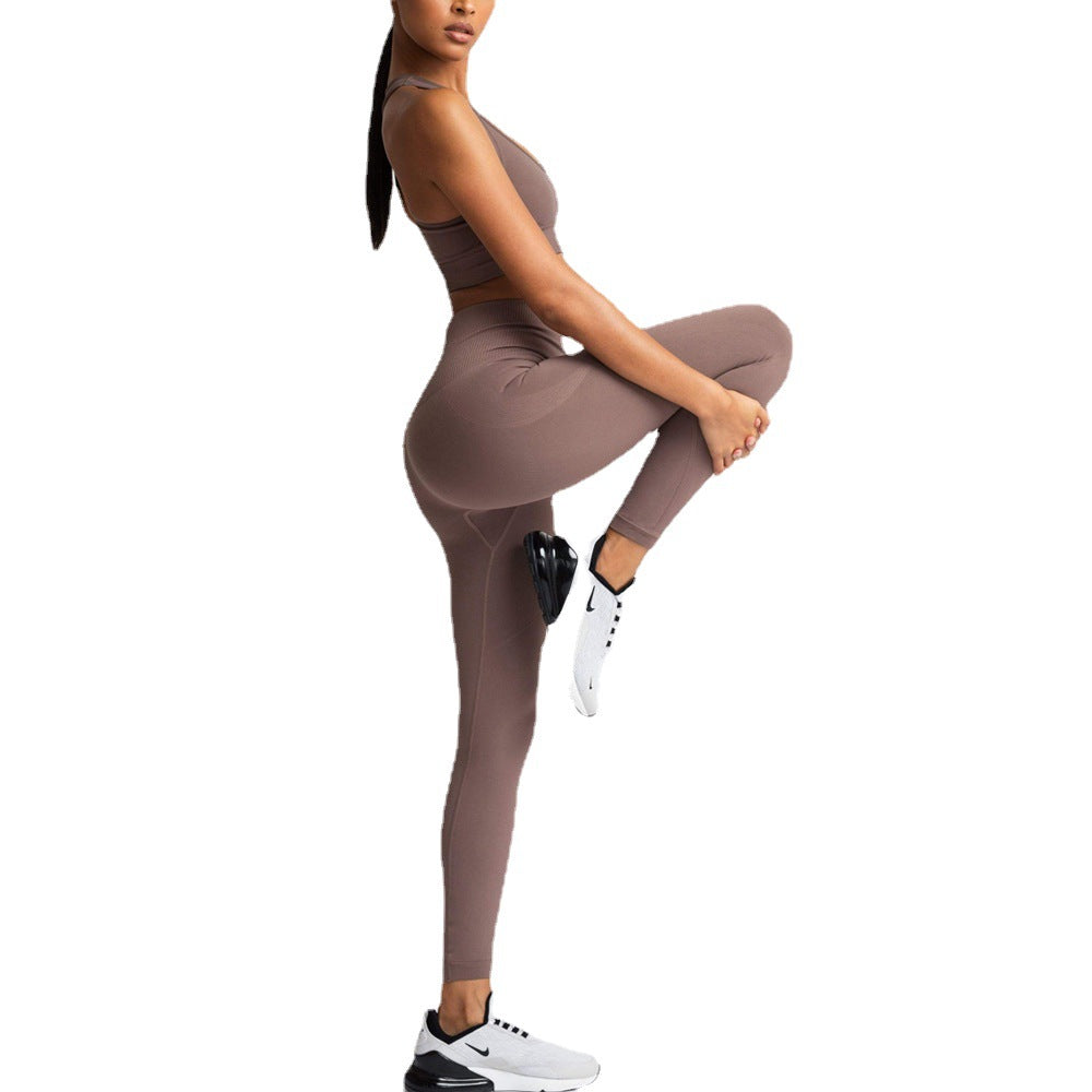 Dame Sports-BH og Høj Talje Leggings Sæt med åndbar og figurskabende egenskab Stilla