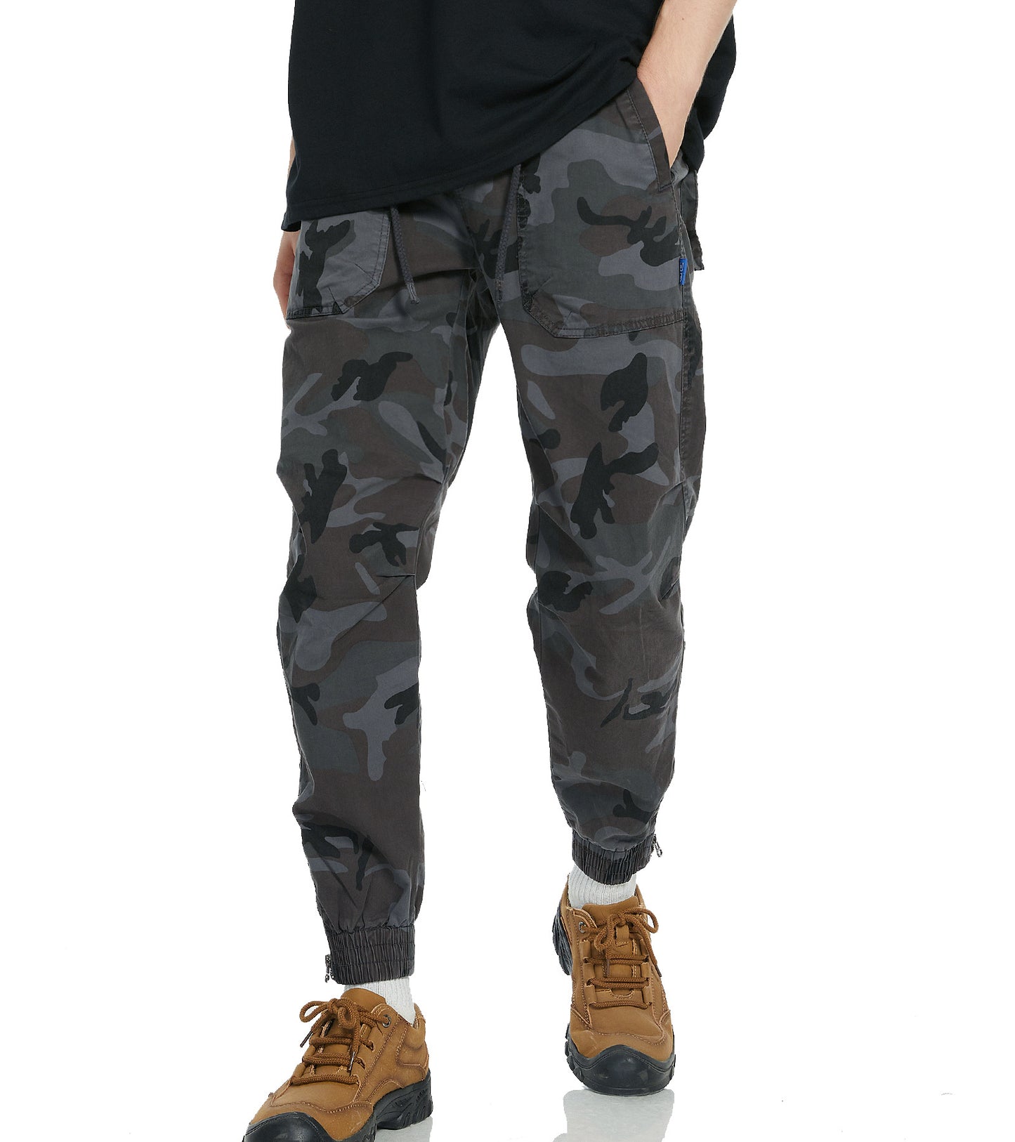 Herrer Camo Utility Cargo Bukser Stilla