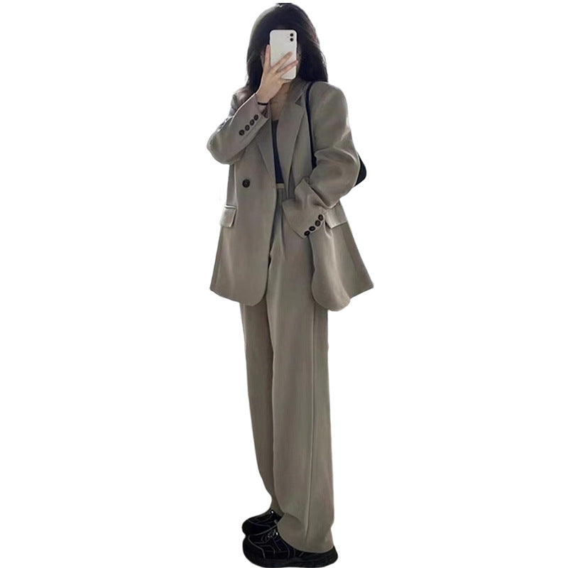Femme skræddersyet oversized blazer og buksedragt sæt Stilla