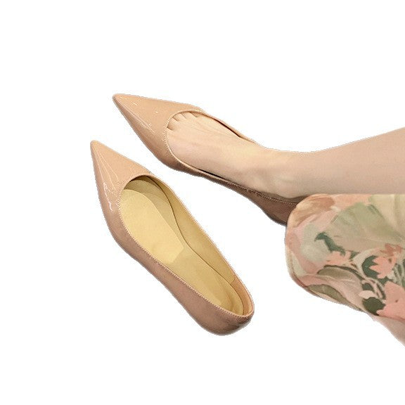 Dame Elegant Spids Tå Pumps Stilla