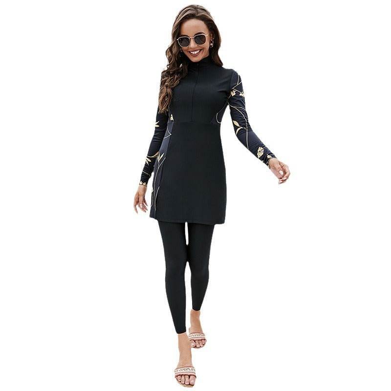 Dame Sporty Leggings med elegant top Stilla