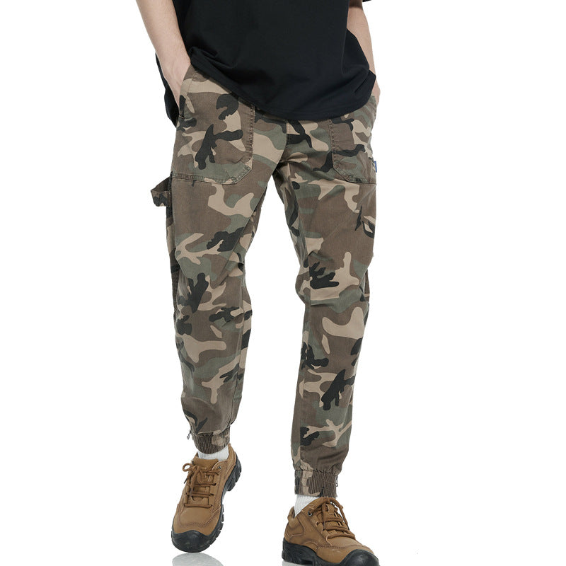 Herrer Camo Utility Cargo Bukser Stilla