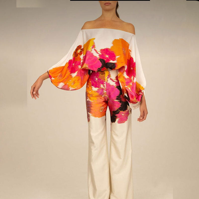 Dame Off-Shoulder Bredbenet Jumpsuit Stilla